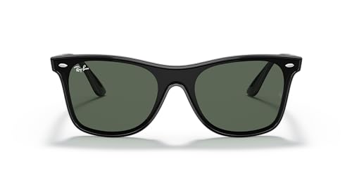 Ray-Ban Blaze Wayfarer Square Sunglasses, Black/Dark Green