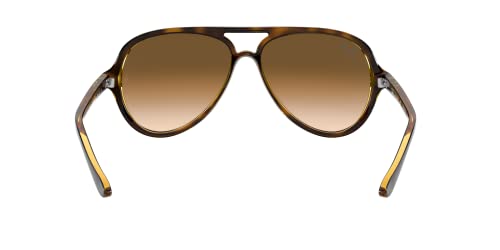 Ray-Ban Aviator Sunglasses, Light Havana/Clear Gradient Brown