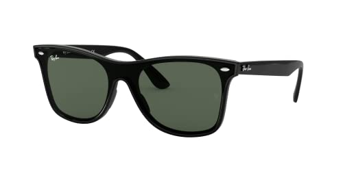 Ray-Ban Blaze Wayfarer Square Sunglasses, Black/Dark Green