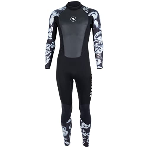 Aqualung 3mm Hydroflex Men's Full Wetsuit - Black/Blue, Small