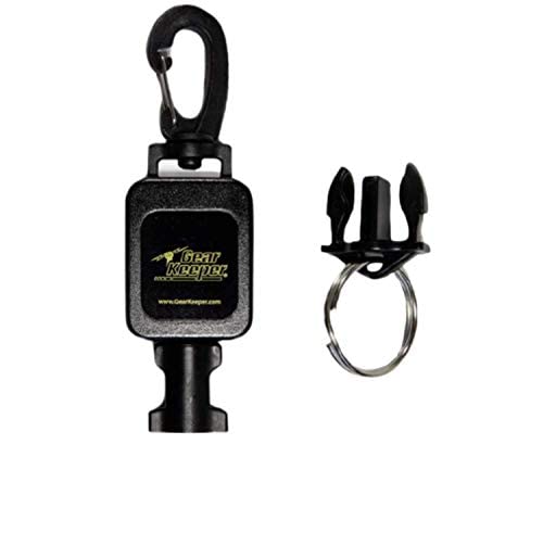 Gear Keeper Hammerhead Industries RT4-5914 Medium Mount Scuba Flashlight Retractor | 1pk Scuba Retractable Clip | Scuba Diving Accessories | Swiveling Snap Clip with Q/C-II Split Ring Accessory