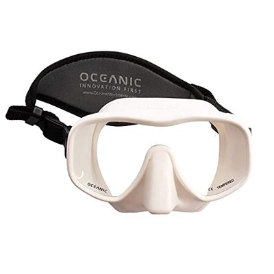 Oceanic Shadow Mask Special Edition Colors Scuba Diving Snorkeling Mask (White, Standard)