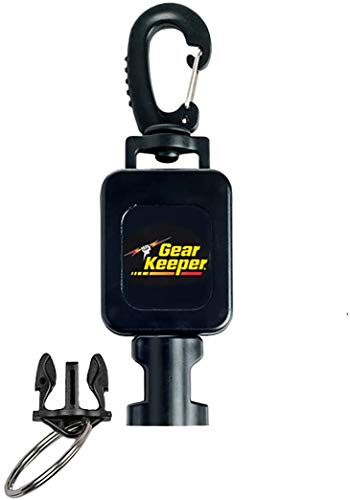 Gear Keeper Hammerhead Industries RT4-5914 Medium Mount Scuba Flashlight Retractor | 1pk Scuba Retractable Clip | Scuba Diving Accessories | Swiveling Snap Clip with Q/C-II Split Ring Accessory