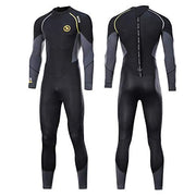 ZCCO Ultra Stretch 3mm Neoprene Wetsuit, Back Zip Full Body Diving Suit, one Piece for Men-Snorkeling, Scuba Diving Swimming, Surfing
