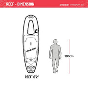 Cressi Reef wiSUP Set, Blue, 10'2'' Kit