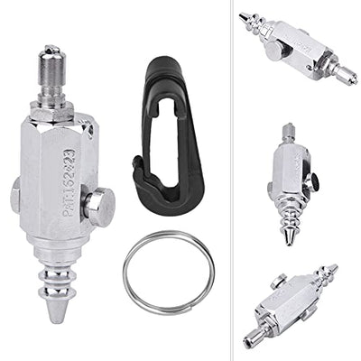 GLOGLOW Mini Portable Stainless Steel Diving Air Nozzle, HighQuality Dive Accessories for Clean Equipment, Ideal for Scuba Divers and Underwater Photographers (Silver)