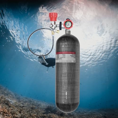 TUDIVING-DIN Valve Scuba Diving Adapter Filling Station,Diving Aluminum Cylinder Large to small Bottle Connection Valve,Scuba Diving Valve for PCP Air Tank M18x1.5