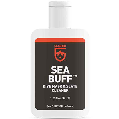 GEAR AID Sea Buff Dive Mask and Slate Cleaner, 1.25 fl oz, Clear