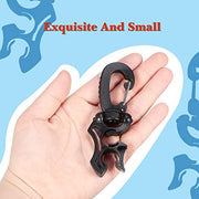 Weewooday 3 Pieces Diving Hose Holder Clip Diving Double BCD Hose Clip with Snap Hook Buckle for Dive Snorkeling Accessories