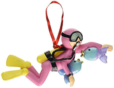 Ornament Central OC-124-F Female Scuba Diver Figurine