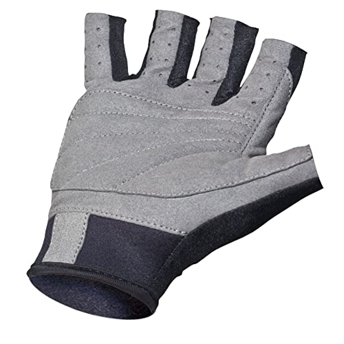 NeoSport 3/4 Finger Neoprene Gloves, 1.5mm - Unisex Design for Obstacle Racing, Biking, Sailing and Paddle Boarding - Offer Protection and a Reliable Grip - Soft, Comfortable Fit, Black, X-Large