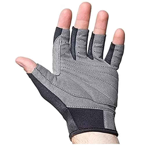 NeoSport 3/4 Finger Neoprene Gloves, 1.5mm - Unisex Design for Obstacle Racing, Biking, Sailing and Paddle Boarding - Offer Protection and a Reliable Grip - Soft, Comfortable Fit, Black, X-Large