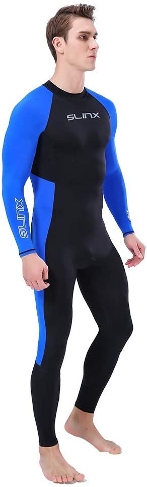 Full Body Dive Wetsuit Sports Skins Rash Guard for Men Women, UV Protection Long Sleeve One Piece Swimwear for Snorkeling Surfing Scuba Diving Swimming Kayaking Sailing Canoeing (S)