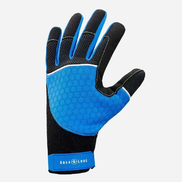 AquaLung Velocity Gloves (Large, Blue / Black)