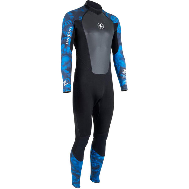 Aqualung 3mm Hydroflex Men's Full Wetsuit - Black/Blue, Small