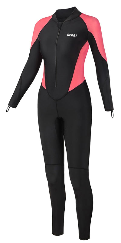 REALON Diving Skin Thin Wetsuit, Full Body Womens Mens and Youth Rash Guard Dry Wet Suits Swimsuit - Cold UV Sunsuit for Surfing Swimming Snorkeling Kayaking Scuba Water Sport