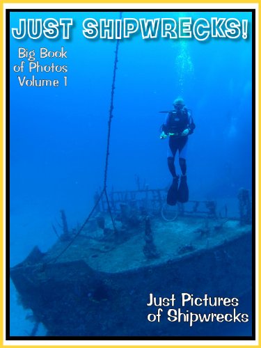 Just Shipwreck Photos! Big Book of Photographs & Pictures of Sunken Ships with Scuba Tank Divers and Ship Wrecks Treasure Hunters, Vol. 1