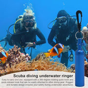 Dive Surface Alert Tool, Scuba Diving Alert Rattle, Underwater Noise Maker | Scuba Dive Rattle Underwater Communication Device for Clear Alerts, Made With Aluminum Alloy