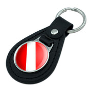 Dive Flag Leather Keychain