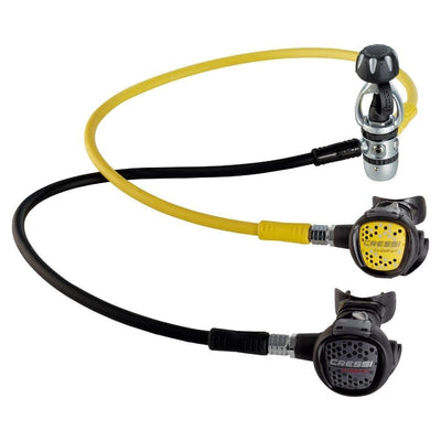 Cressi Scuba Diving Regulator Kit - AC2 Piston 1st Stage, Compact 2nd Stage, Octopus Compact - Light and Reliable - Made in Italy