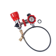 TUDIVING-DIN Valve Scuba Diving Adapter Filling Station,Diving Aluminum Cylinder Large to small Bottle Connection Valve,Scuba Diving Valve for PCP Air Tank M18x1.5