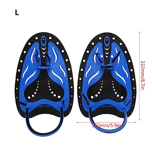 ZJchao Hand Swim Paddles Professional Swim Training Paddles Adjustable Diving Training Hand Fin Flippers Flat Paddles Swimming Training Aid Scuba Equipment for Men Women Children(#4)