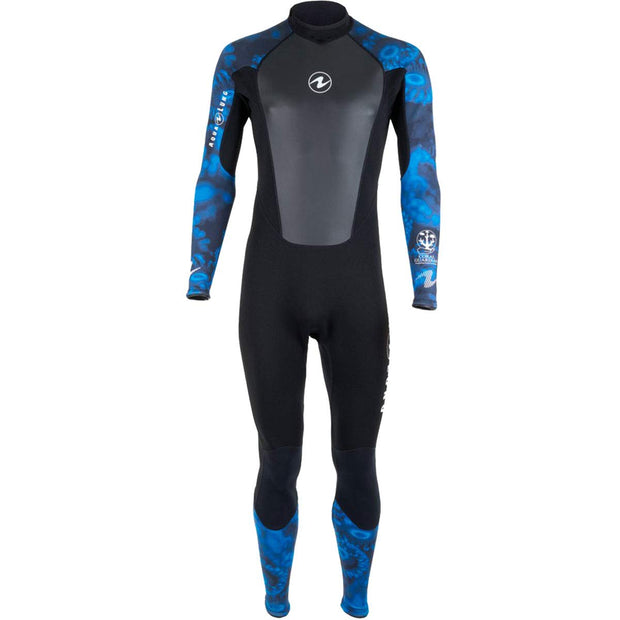 Aqualung 3mm Hydroflex Men's Full Wetsuit - Black/Blue, Small