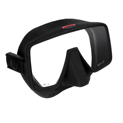 Hollis M-4 Mask | Ideal for Scuba Diving and Snorkeling | Square Lens Provides Wide Field of Vision | Low Volume Helps minimize fogging | Comfortable Silocon Skirt | Fits a Variety of Faces