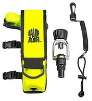 New 3.0CF Spare Air Package for Scuba Divers with Dial Pressure Gauge, Fill Adapter, Holster, Leash, and FREE Quick Release Coil Lanyard ($15.95 Value)