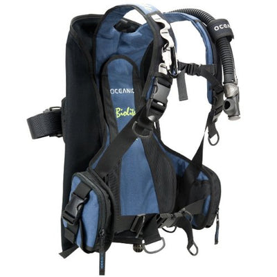 Oceanic New BioLite Travel Scuba Diving BCD - Blue (Size Large)