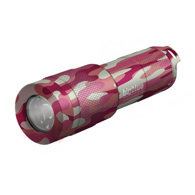 Bigblue 450 Lumen Narrow-Beam Dive Light - Light Only, Camo Pink