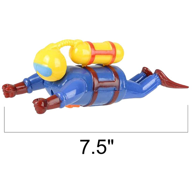 ArtCreativity Wind Up Scuba Diver Toys for Kids, Set of 2, Swimming Water Toys, Fun Bathtub Toys for Kids, Underwater Party Favors for Boys and Girls, Unique Goodie Bag Fillers