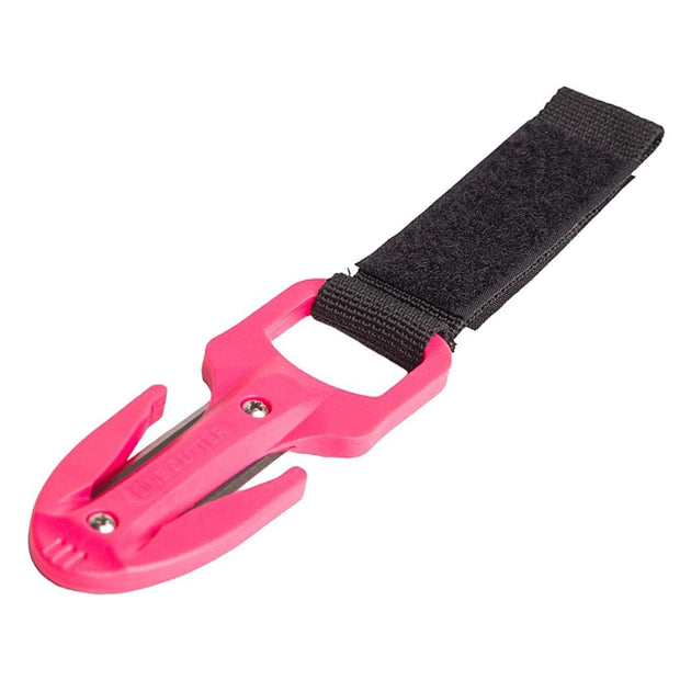 Tongina Scuba Diving Dual Dive Rope Cutter Blade with Sheath Bag, Pink