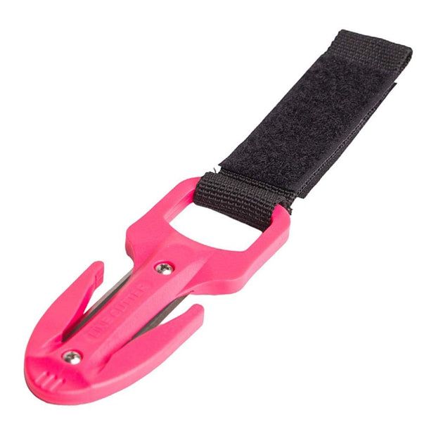 Tongina Scuba Diving Dual Dive Rope Cutter Blade with Sheath Bag, Pink