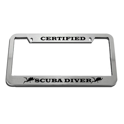 Certified Scuba Diver License Plate Frame