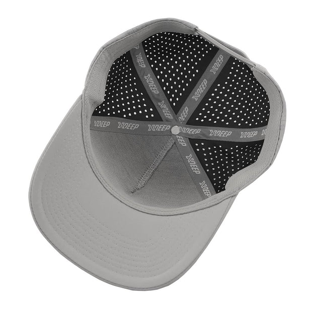 xdeep After Dive Baseball Hat, Unisex Low Crown Adjustable Size Cap (Gray/Black)