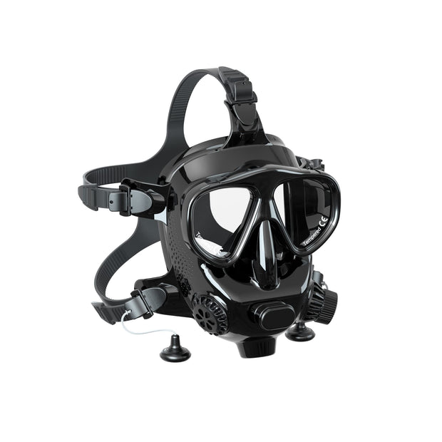 Full Face Diving Mask for Scuba Diving, 180° View Panoramic Dive Mask with Camera Mount, Anti-Fog & Anti-Leak Dive Mask Support for Scuba Diving, Compatiable with SMACO S400/400Pro/S700 Scuba Tanks