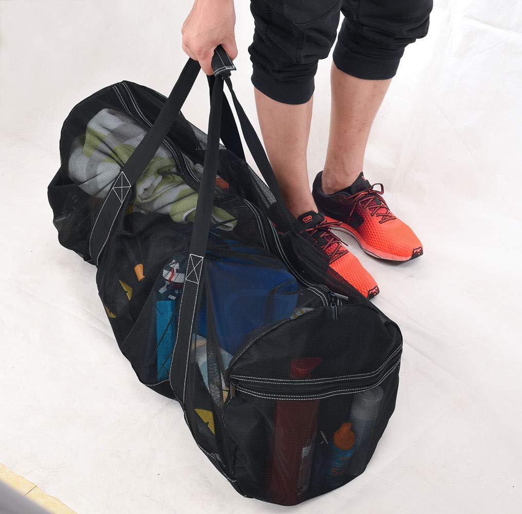 Large Mesh Dive Bag - Oversized Duffel For Wetsuits, Snorkel Gear, Fins, Beach & Water Sports Equipment