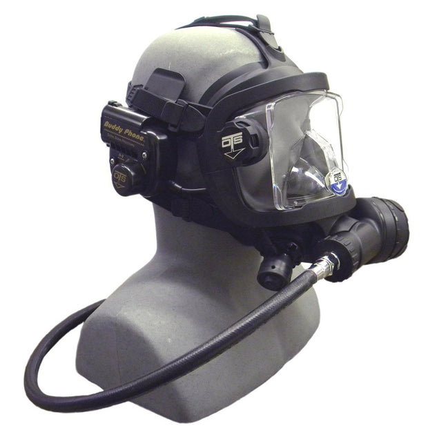 OTS Guardian Full Face Dive Mask with Communications Package - Black/Black