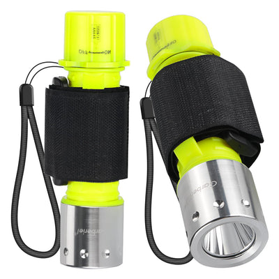 WholeFire Underwater Flashlight - 1200 Lumens Dive Light Scuba Diving Flashlight, 3 Modes IPX8 Waterproof Underwater Torch Professional Dive Lights for Scuba Diving - 2 Pack