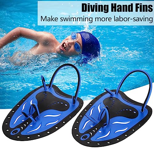 ZJchao Hand Swim Paddles Professional Swim Training Paddles Adjustable Diving Training Hand Fin Flippers Flat Paddles Swimming Training Aid Scuba Equipment for Men Women Children(#4)