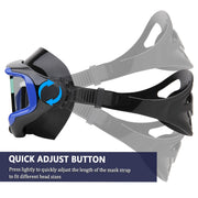 AQUA A DIVE SPORTS Diving mask Anti-Fog Swimming Snorkel mask Suitable for Adults Scuba Dive Swim Snorkeling Goggles Masks (Black)