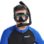 COPOZZ Scuba Mask, No Fogging Snorkeling Scuba Dive Glasses, Great Seal Free Diving Tempered Glass Mask Goggles (Black)