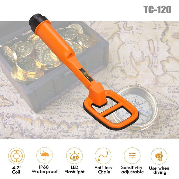 Underwater Metal Detector Submersive IP68 Fully Waterproof Metal Detector for Adults Under Water 100FT, Can detect All Metals with Large Coil, Accurate and Precise