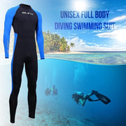 Full Body Dive Wetsuit Sports Skins Rash Guard for Men Women, UV Protection Long Sleeve One Piece Swimwear for Snorkeling Surfing Scuba Diving Swimming Kayaking Sailing Canoeing (S)