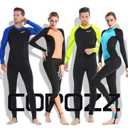 COPOZZ Diving Skin, Men Women Youth Thin Wetsuit Rash Guard- Full Body UV Protection - for Diving Snorkeling Surfing Spearfishing Sport Skin (Black/Hot Pink, Large-Tall for Women)