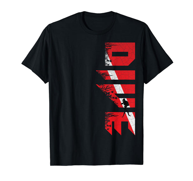 Scuba Diving Diver Down Flag | Scuba Diver | Scuba Diving T-Shirt