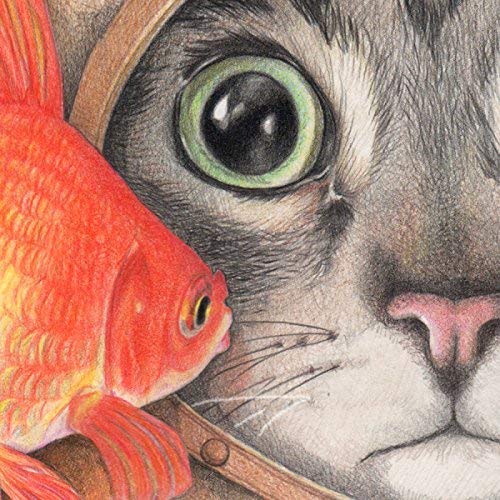 Scuba Cat, 8x10, Fine Art Print by Wendy Hogue Berry