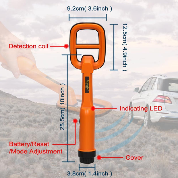 Underwater Metal Detector Submersive IP68 Fully Waterproof Metal Detector for Adults Under Water 100FT, Can detect All Metals with Large Coil, Accurate and Precise