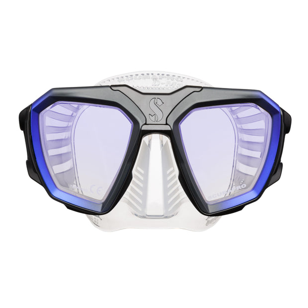 SCUBAPRO D-Mask Scuba Diving Mask, Blue/Clear, Small